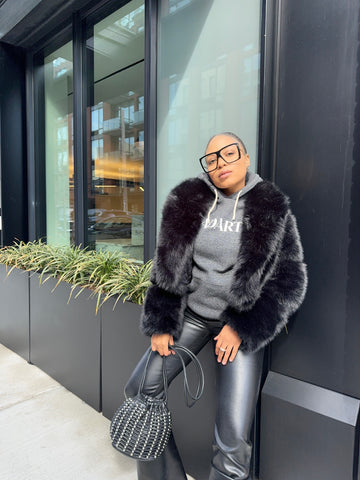 Black Cropped Fur