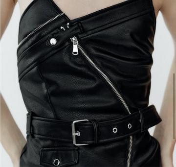 Leather Bustier Top