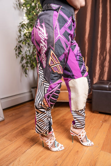 Purple Moto Pants