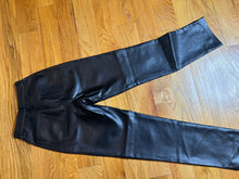 Load image into Gallery viewer, Black Leather Straight Leg Pants
