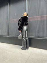 Load image into Gallery viewer, Black Leather Straight Leg Pants
