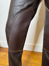 Load image into Gallery viewer, Brown Leather Chap Pants
