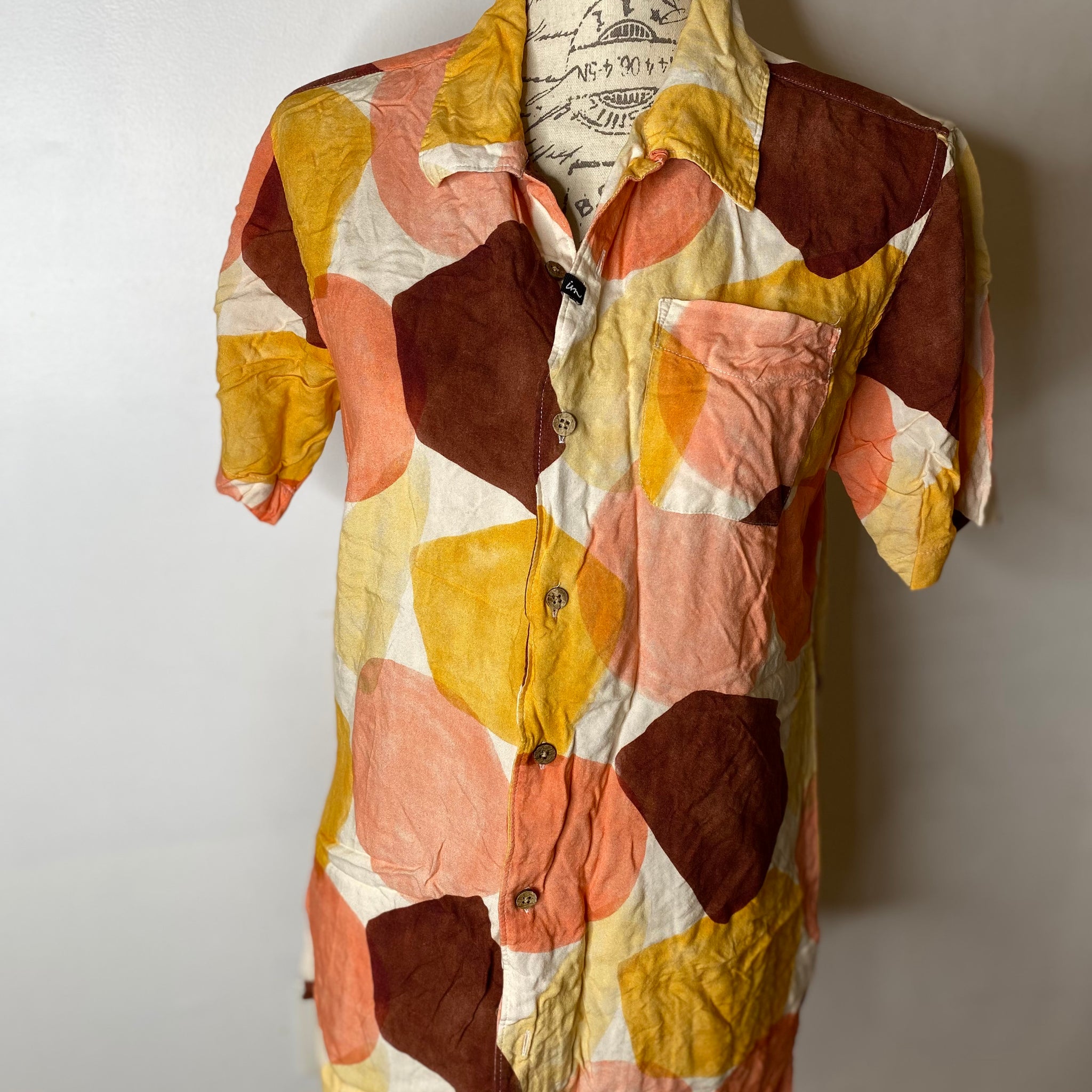 Orange Circles Blouse
