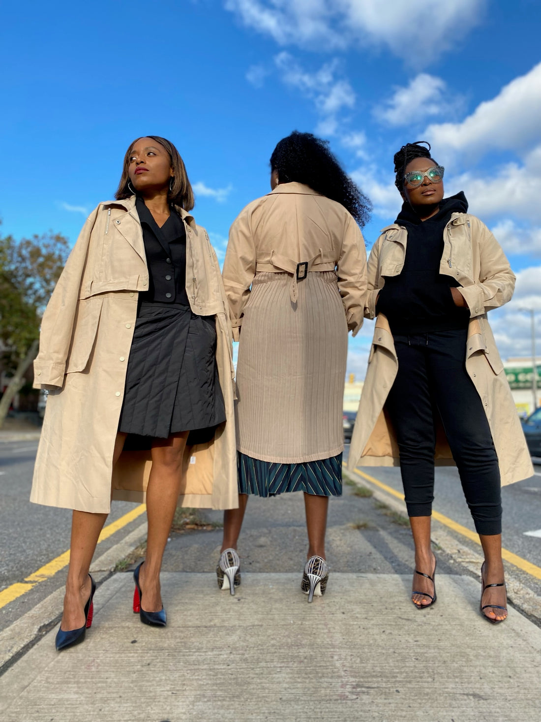 Khaki Windbreaker Detachable Trench Coat
